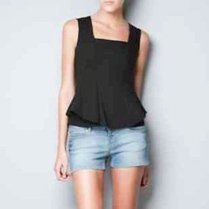 ZARA Basic Black Top